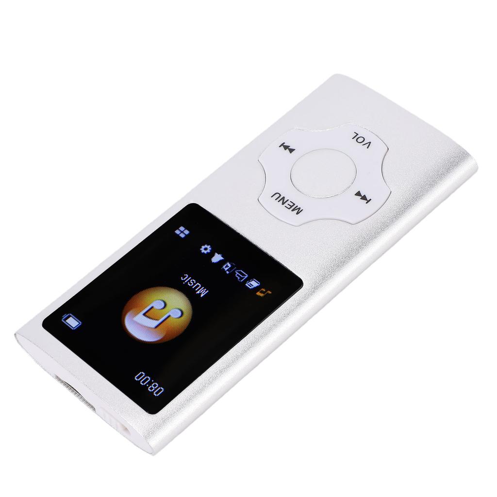 MP3 Player 1.8in LCD Screen Bluetooth 5.3 HiFi Lossless Music Player with FM E Book Reader Voice Record Headphones for