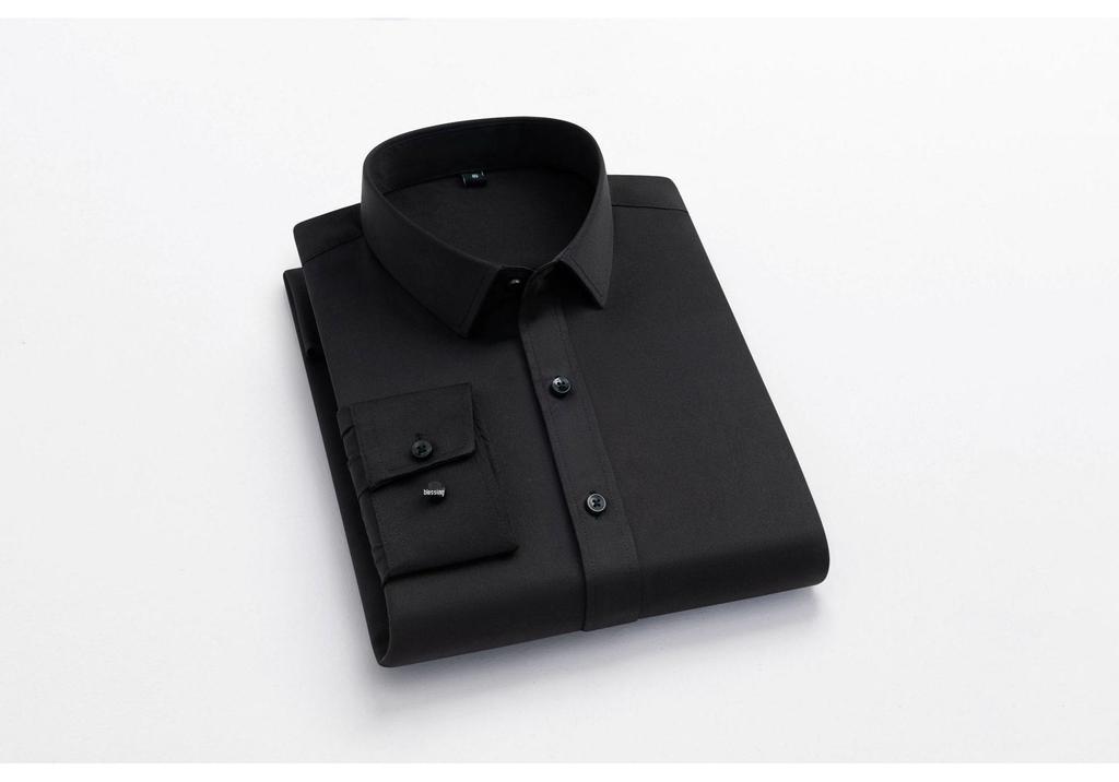 Men's Stretchy No-Iron Business Long-Sleeve Shirt