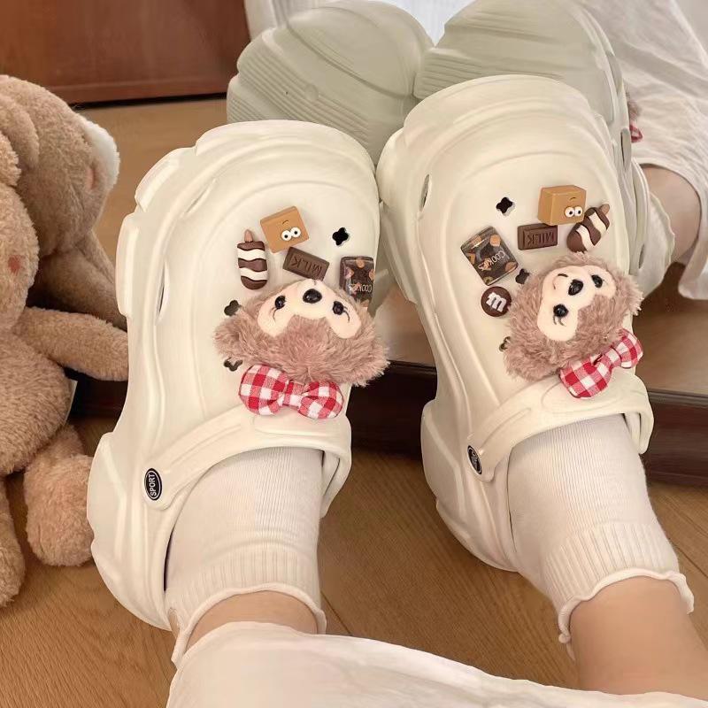 Cross-Border Cute Hat Coal Briquette & Shoe Accessories Set - Matching Shoe Buckle & Flower Set