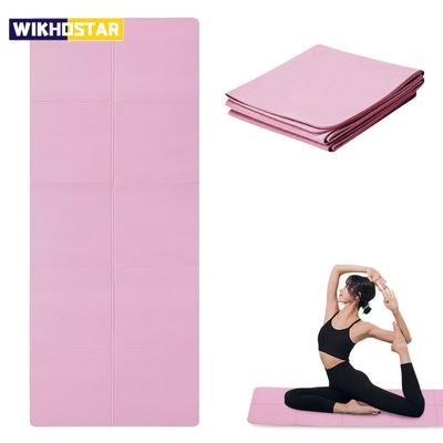 Rosa Faltbare Yogamatte Umweltfreundliche EVA Faltbare Reise Fitness Übungsmatte 3/4/6mm Stärken für Yoga Pilates Workouts