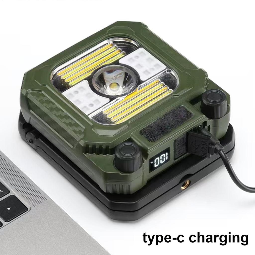 LED Camping Lights Hand-Cranked Charging Survival Gear Folding USB Rechargeable Camping Lantern For Backpacking Fishing Night