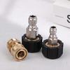 High Pressure Stainless Steel Washer Adapter Set Quick Connect Kit M22 14Mm/15Mm To 3/8 Inch Metric Fittings