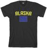 Threadrock Men's Alaska Flag T Shirt State Juneau Anchorage