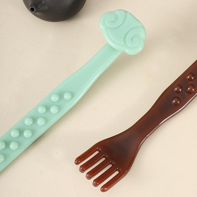 1Pcs 3 In 1 Profession Back Scratcher Double Massage Stick One Universal Body Relax Scraper Point Massage Stick Meridian Massage