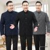 Men's Cotton Jacket for Autumn and Winter - Warm, Thickened, Plus Velvet Outerwear for Middle-aged and Elderly.