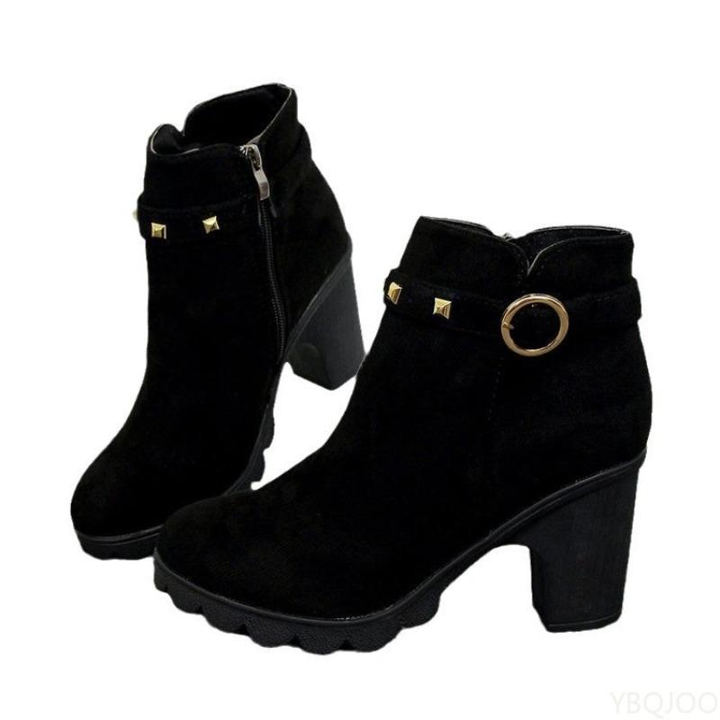 

Новые весенне-зимние ретро минималистичные женские ботинки Модные универсальные ботинки на шнуровке Элегантные минималистичные ботильоны на высоком каблуке 35