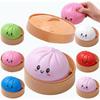 Pallina Antistress Grande Raviolo Con Vapore Colorata Morbida Panino Giocattolo Sensoriale Per Alleviare L'ansia, Impasto da Spremere Per Adulti e Bambini