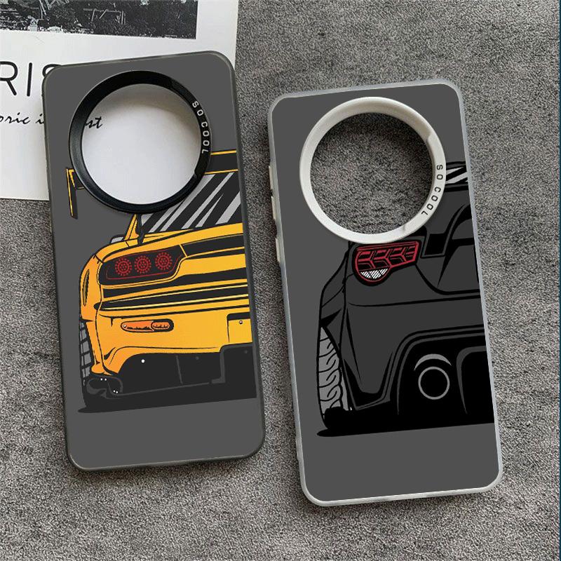 JDM Sports Cars Minimalist Design Shockproof Phone Case for Xiaomi Redmi Note 15 14 13 12 Pro Plus 11 11S 11T 5G Cover Anti Fall