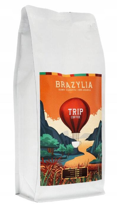 Kaffeebohnen Trip Coffee Brasilien 100% Arabica 1Kg Frisch Geröstet