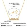 Women MAMA Bracelet Gold PVD Plated Zircon Letter Minimalist Adjustable Jewelry for Everyday Wear