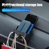 Car Interior Storage Container Multi-Function Box Self-Adhesive Organizer for Phone Adhesive Hook Cards Wallet Dashboard Tray Vehicle Home Office With
