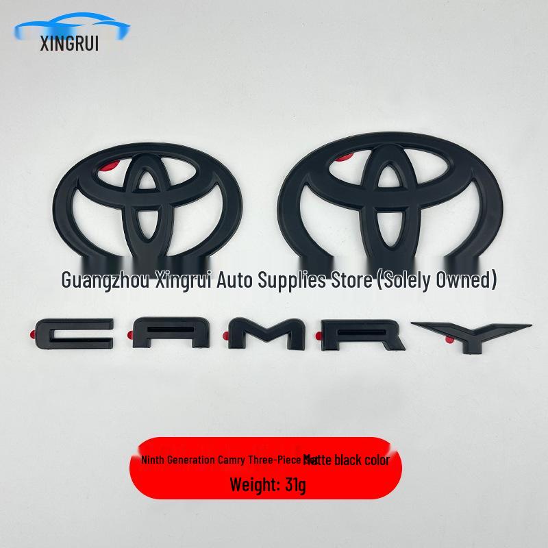 9. Generation Toyota Camry Schwarzes Krieger-Emblem-Aufkleber: Coole & Sportliche Personalisierung