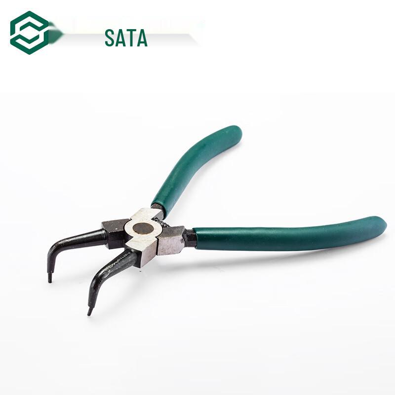 SATA German Style Internal Bent Nose Snap Ring Pliers 5 Inch