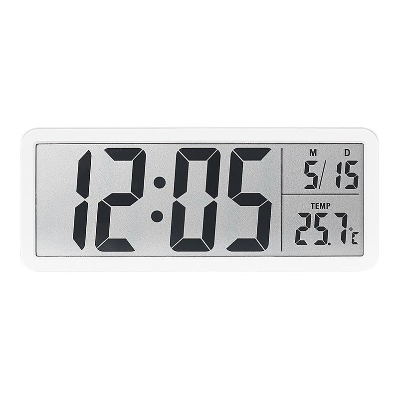 INS Modern Large Screen Wall Clock with Temperature & Humidity Display, Model YD106
