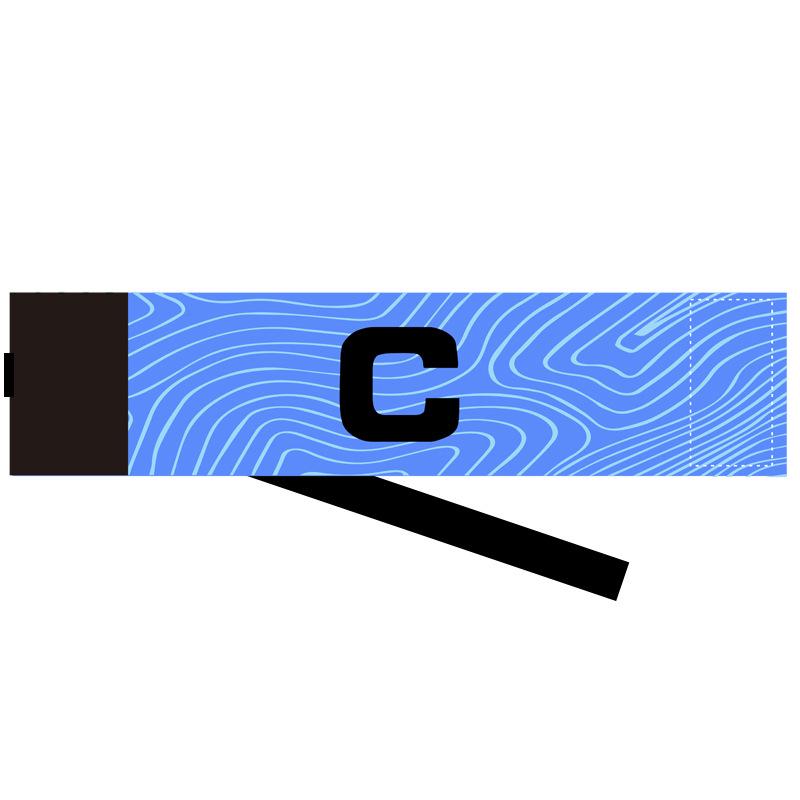 Wow Custom Captain C Armband Velcro Kids' Team Badge for Football Match Training