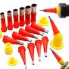 15 Pcs Silicone Caulking Nozzle Applicator Tool Kit Stainless Steel Finisher Set
