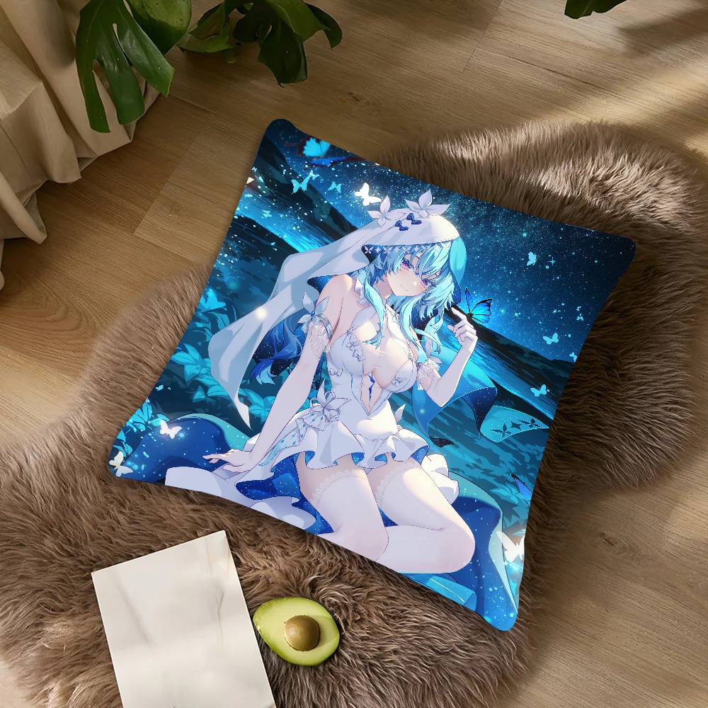 Pretty Shorekeeper Wuthering Waves Game Pillow Case Cushion Cover Throw Pillow Covers For Couch Camping Pillow Cover Decorations