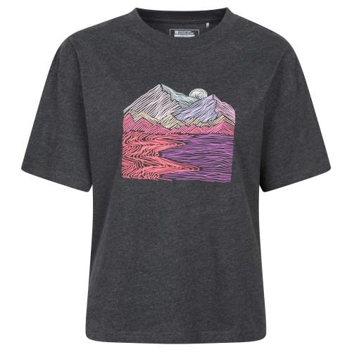 Mountain Warehouse Womens/Ladies Landscape Boxy T-Shirt