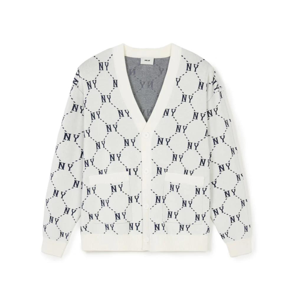 New MLB Knitwear Unisex Cream 3AKCM0241-50CRS