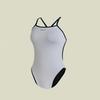 Solteu Black Women'S One-Piece Reversible Single-Back Swimsuit