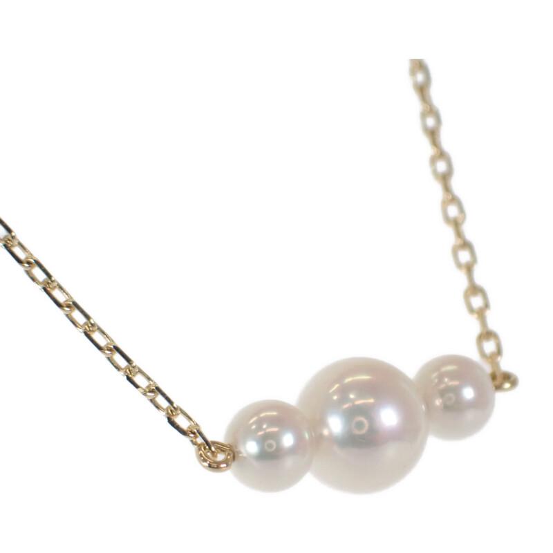 MIKIMOTO Necklace K18 Yellow gold/Akoya Pearl Women
