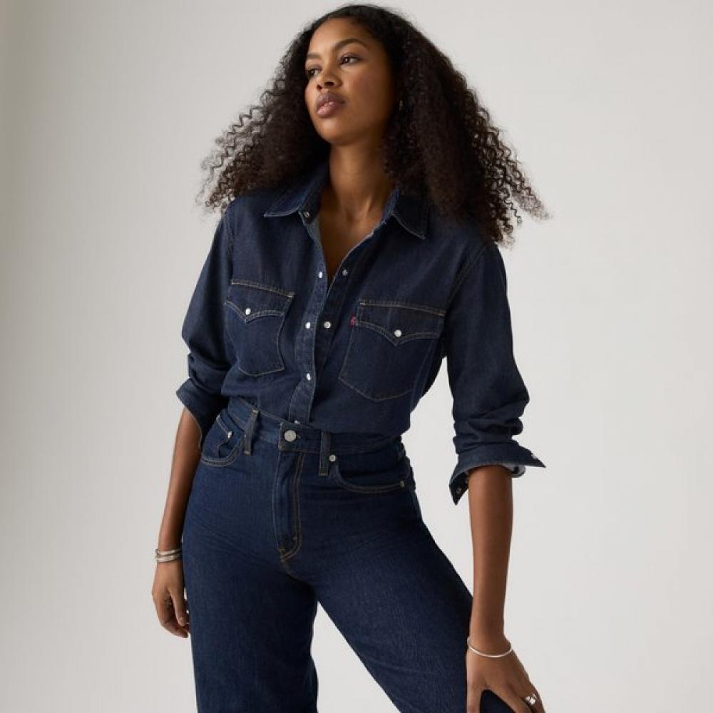 Levi S Women Relaxed weStern Shirt 007wv 0002