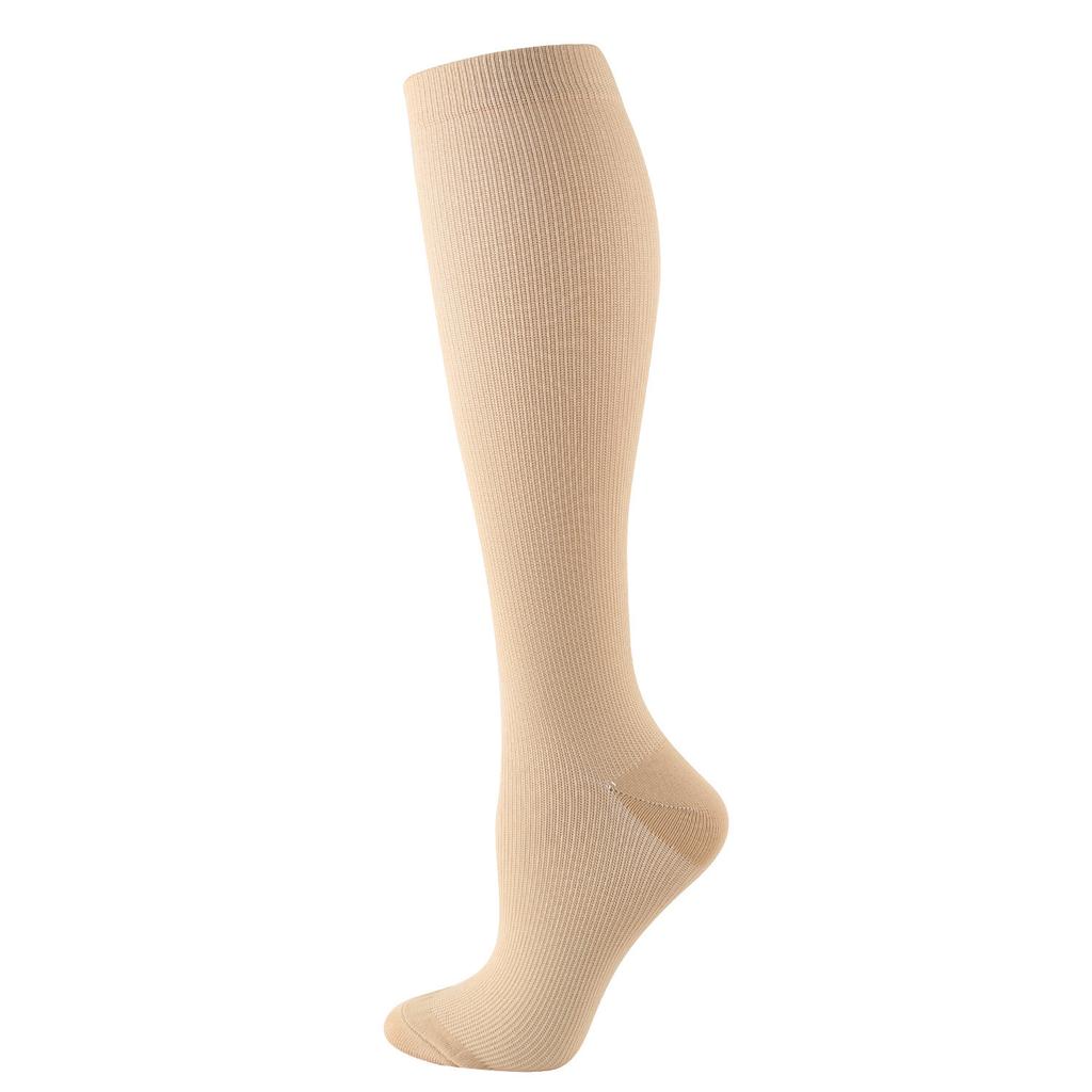 Compression Socks Small Dots Stripe Candy Color Varicose Vein Nurse Sports Running Calf Pressure Stockings Protect Feet Support