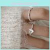 Chic Ins Style Heart Twisted Weave Ring For Women Adjustable Fashionable Accessory