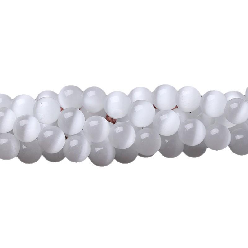 Hongchu Crystal White cat's eye stone beads Multi-color cat's eye stone beads DIY Jewelry accessories loose beads