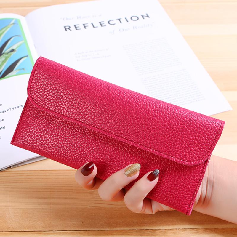 Tragbare Handytaschen Rechteck PU-Leder Handytasche Geburtstagsgeschenke Kartenhalter Damen Geldbörsen Münzfach Geldbörse Geldbörsen