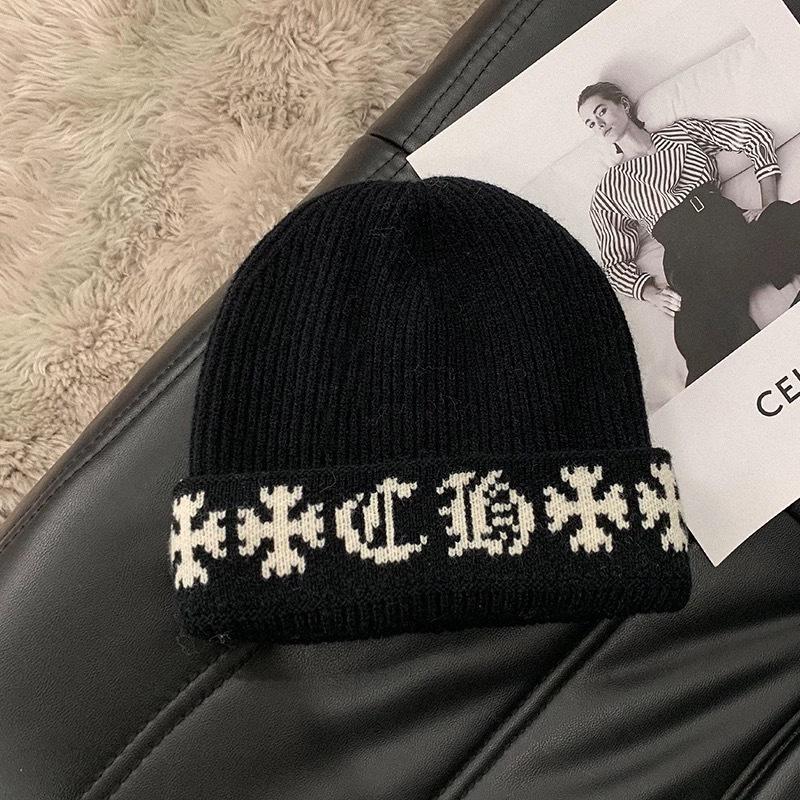 

Niche personalized knitted hat for women, small face in autumn and winter, warm wool hat, big head circumference, bag head hat, versatile tide M（54-59cm）