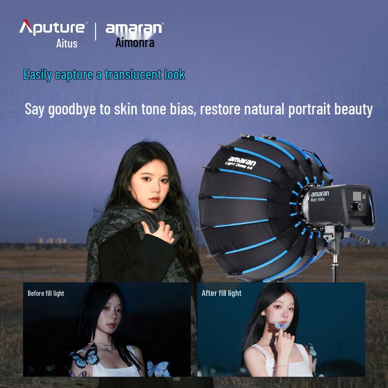 Aputure Amaran Ray 360c RGB COB LED Video Light