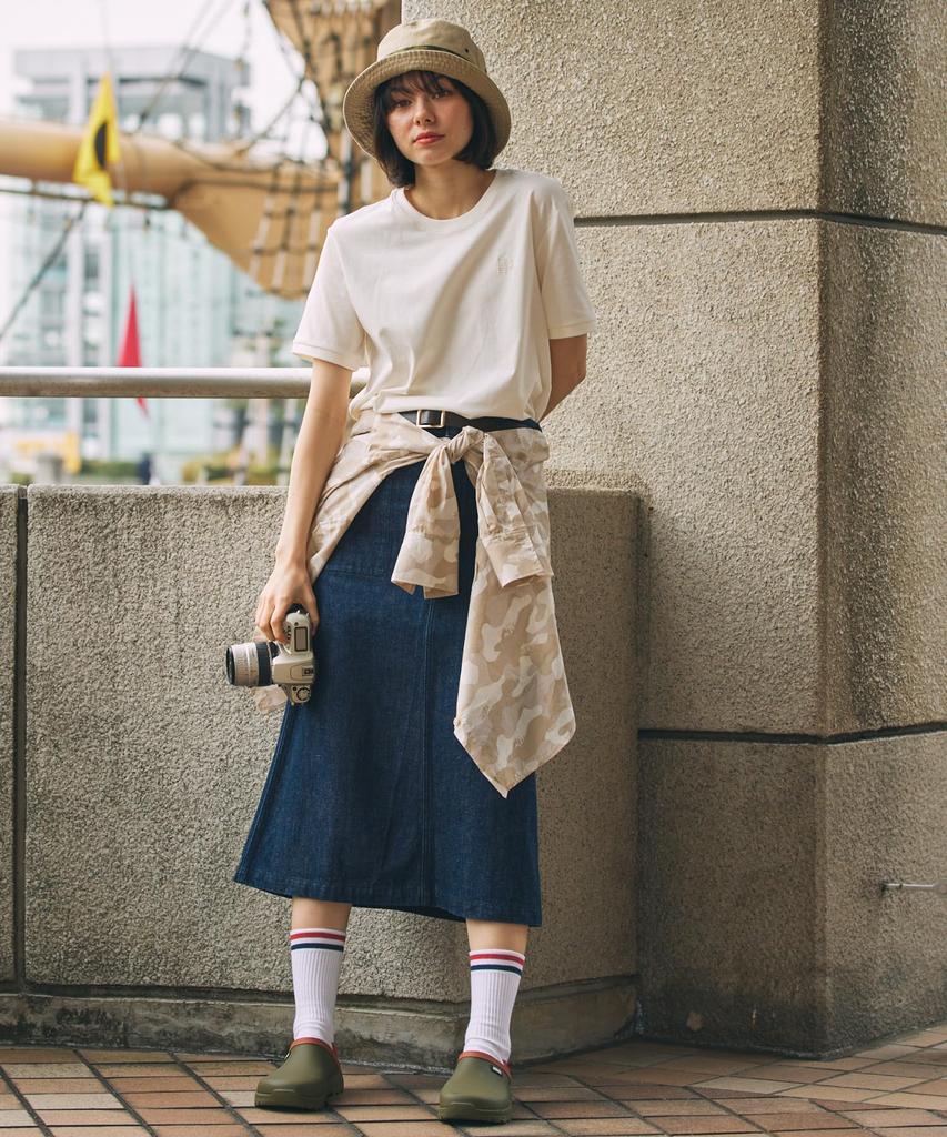 Aigle 1853 Logo XL T-Shirt [Official] [EC Exclusive] Moisture-Wicking, Quick-Drying T-Shirt, White,