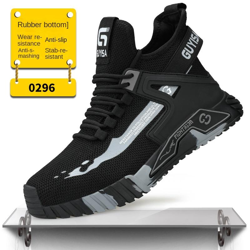 

Обувь для страхования труда. Противоударные, противопрокольные, нескользящие и дышащие туфли со стальным носком. Защитная обувь для строительных площадок. 46