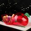 5pcs Apple Containers Snow White Decorations Plastic Cookie Jars Red Apple Container Candy Boxes Apples Gift Party Favor
