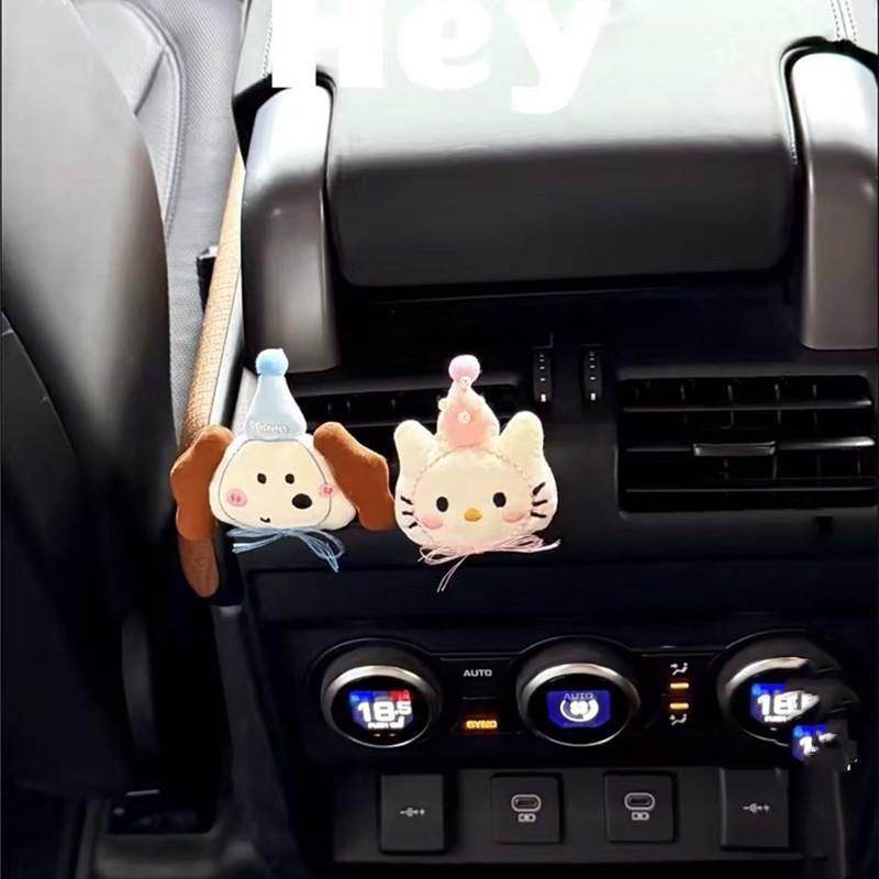Cute Cartoon Air Vent Car Decoration Cartoon Car Fragrance Diffuser Car Air Conditioner Vent Aroma Stone Cute Couple s Birthday Hat - Happy Birthday!