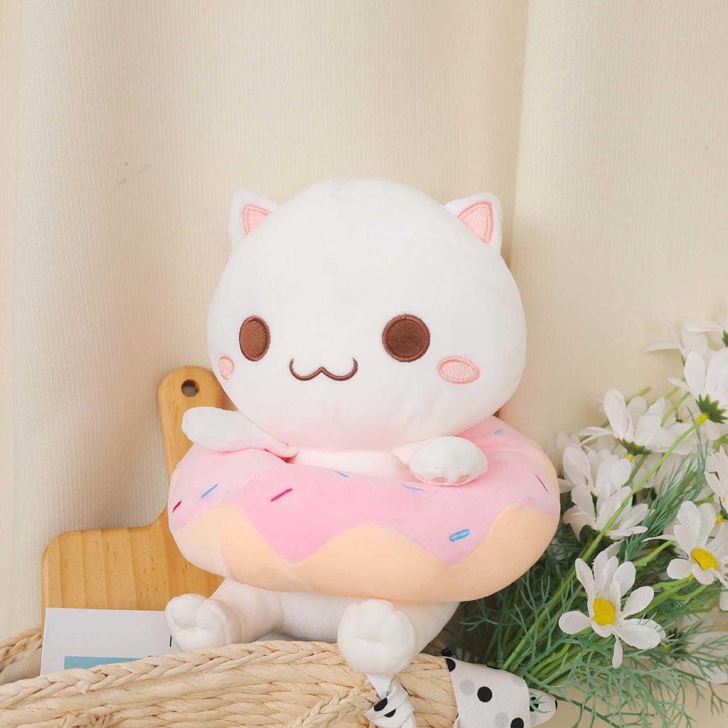 Cute Cat Plush Pillow - Adorable Stuffed Animal Toy for Kids