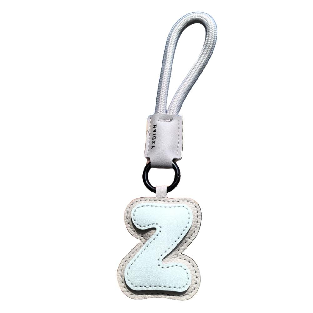 PU Leather 26 Letter Keychain Sweet Lucky Letter Pendant Fashion Alphabet Key Holder  Friend