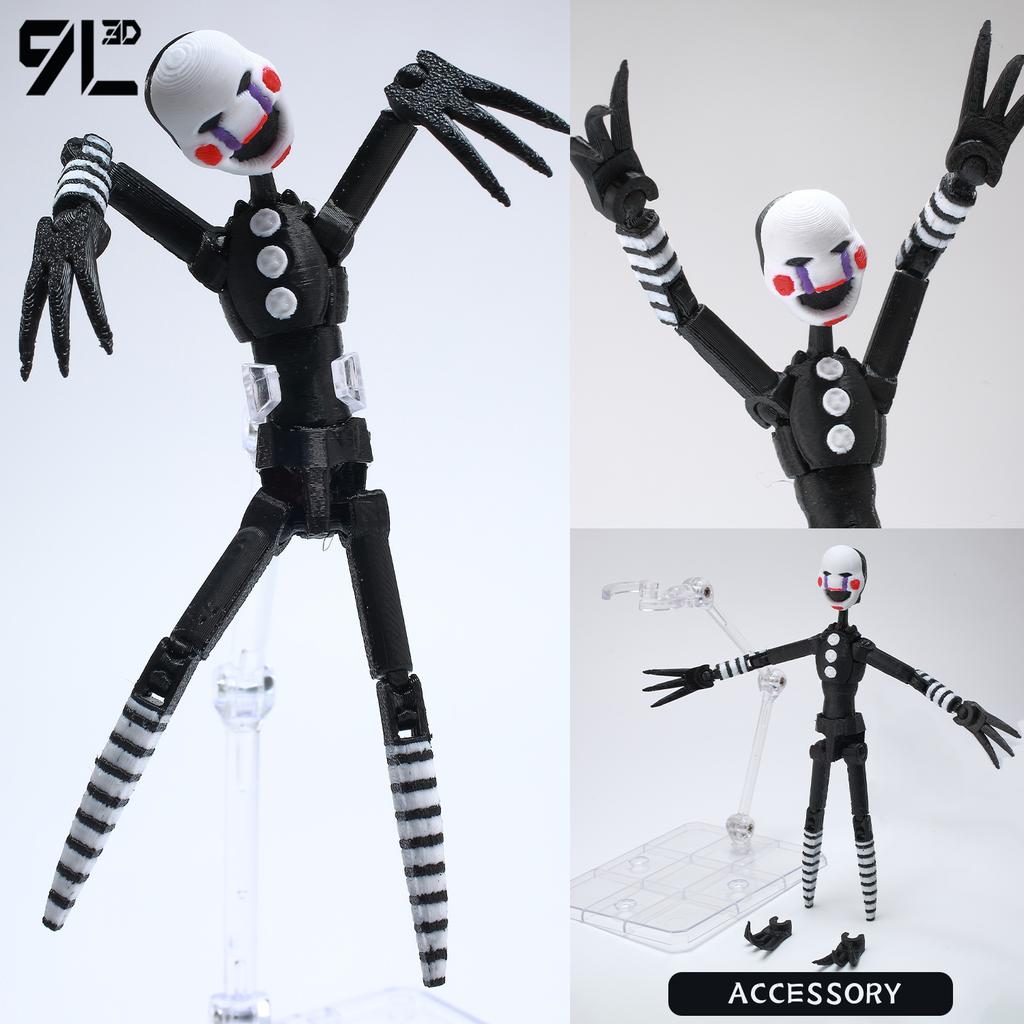 9L3D Printed Horror Game FNAF Freddy Fazbear's Purple Guy Toy Action Figures Anime Model Lucky13 Dummy Titan13 Collectible Model