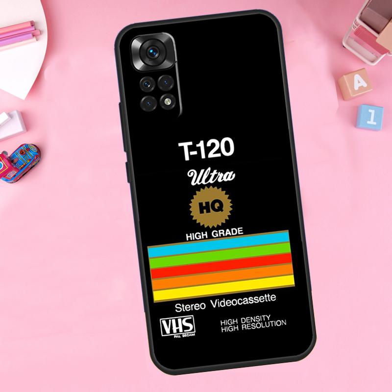 Retro VHS Tape For Xiaomi Redmi Note 14 10 11 12 13 15 Pro Plus Phone Case For Redmi 15 15C 14C 12C 10C 13C Redmi Note 9