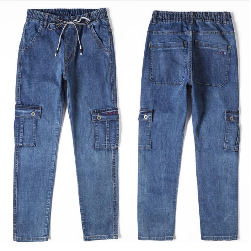 Buy Men's High Waist Jeans Straight 