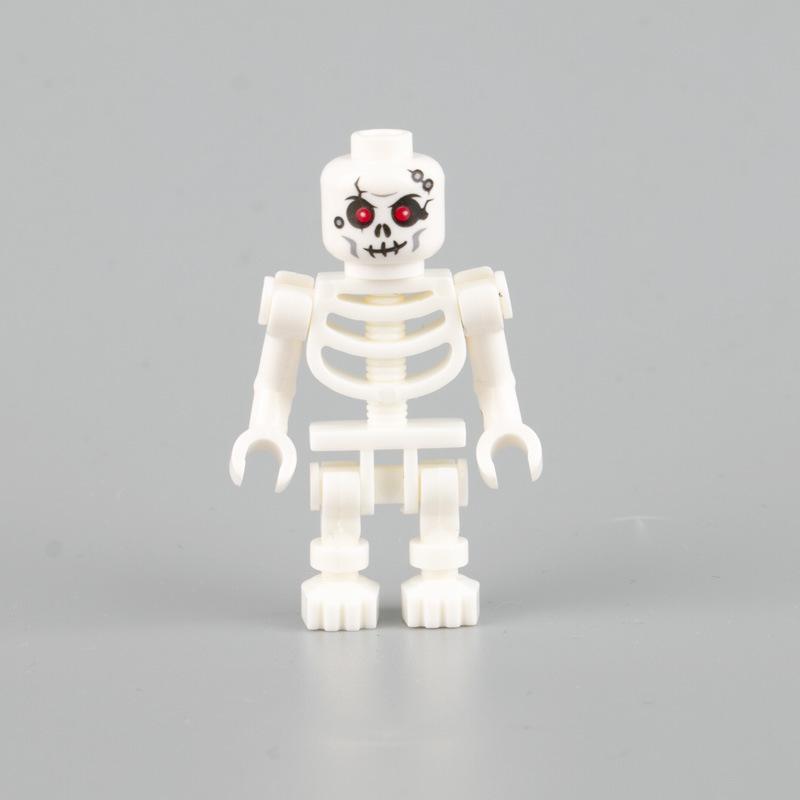 Halloween Skeleton Soldiers Ghost Zombies Small Particle Building Blocks Children'S Mosaic Toy Bags Exit
