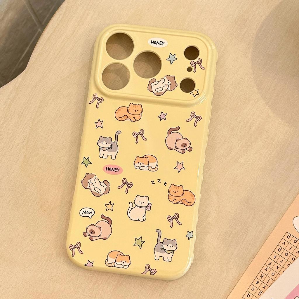 Cartoon Cute Cat Planet Phone Case for iPhone 17 and iPhone 17 Pro Max
