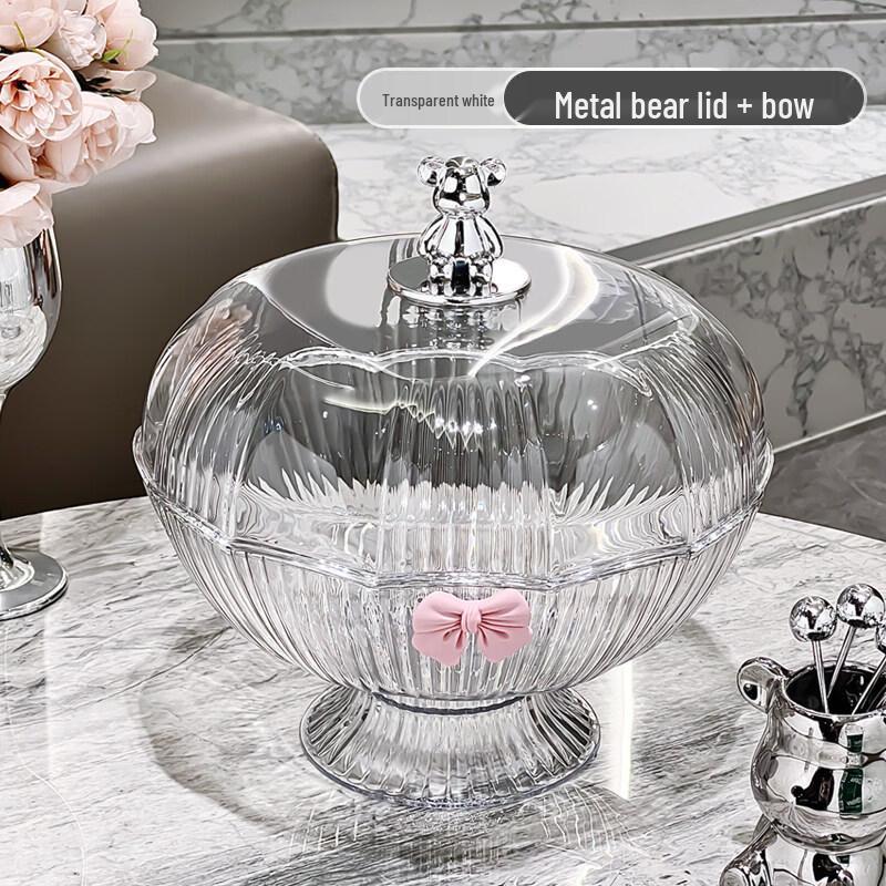 WUHE Fruit Plate with Lid and Drain Basket