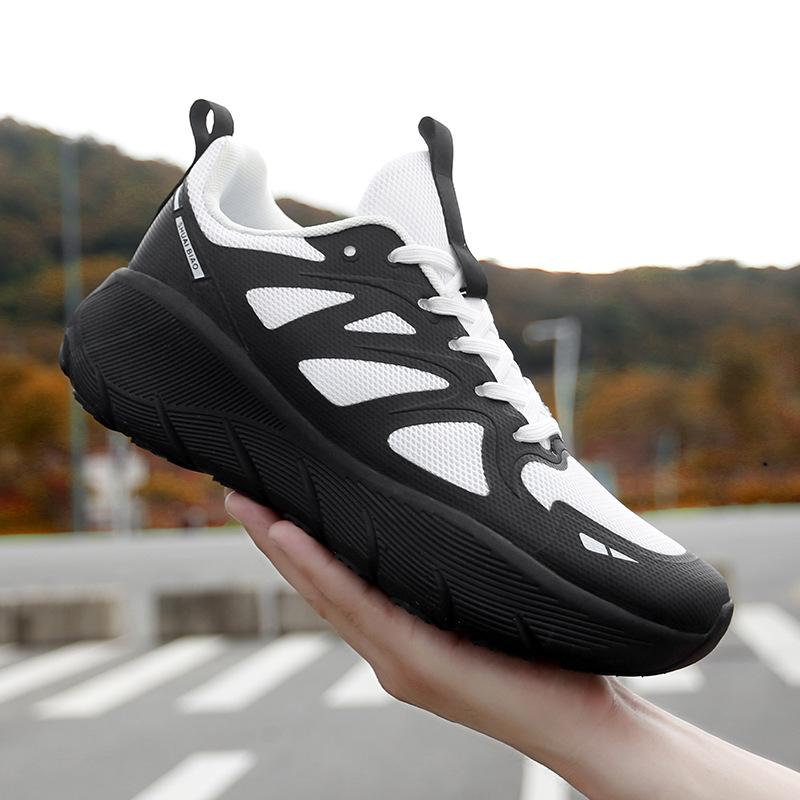 Sneakers high elastic shock absorption running jumping exercise couple casual shoes fashion versatile trendy shoes ultra-light outdoor men's shoes