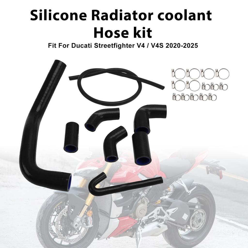 Silicone Radiator coolant Hose For Ducati Streetfighter V4 V4S 2020-2025