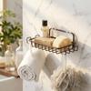 Hollowed-out Wall Mounted Soap Dish with Hooks Soap Holder Drain Rack Soap Rack  Kitchen