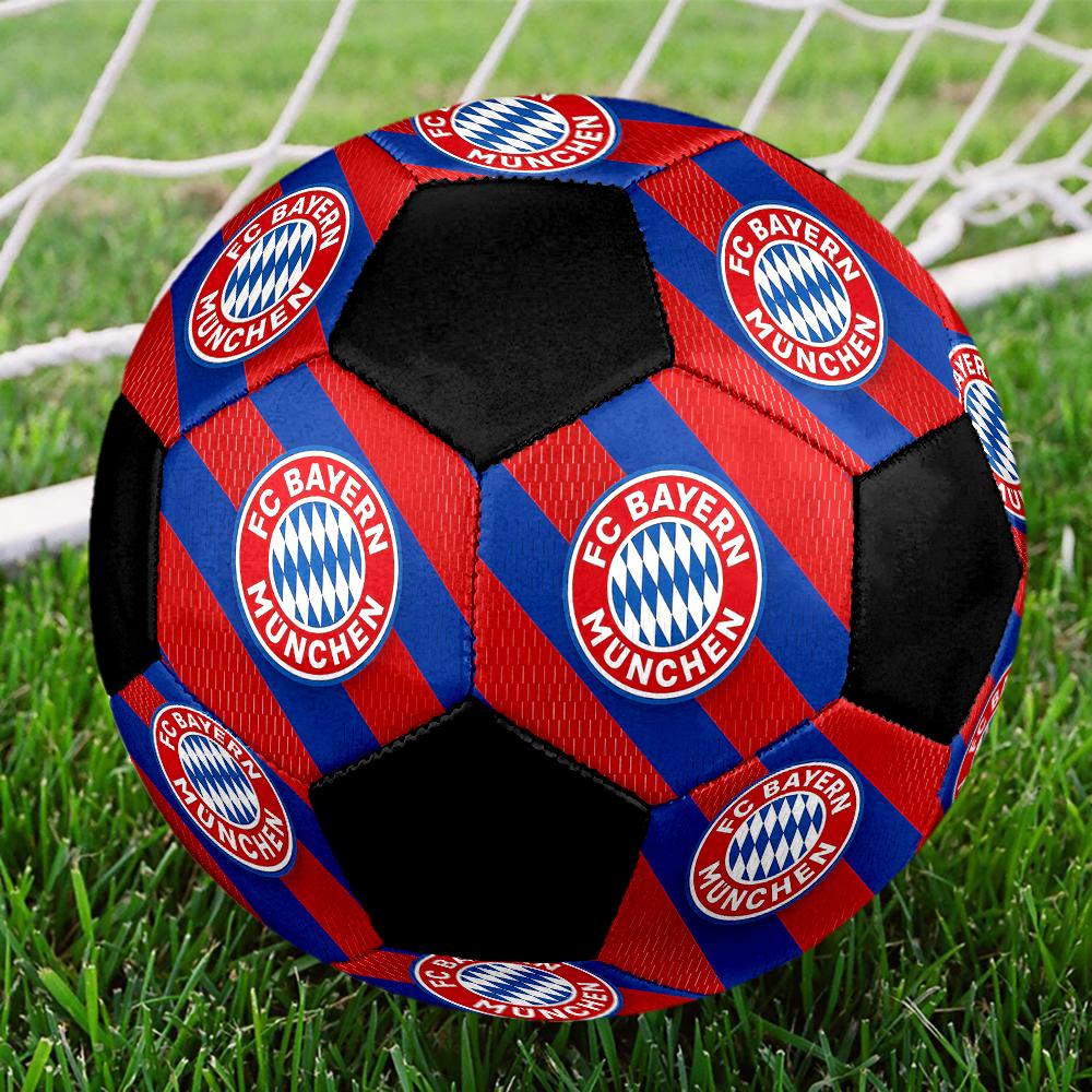 TAGLIA 5 Pallone da Calcio FC Bayern München Colorato Per Tutte le Età Cucito a Macchina PVC Pronto per la Competizione Resistente Alto Rimbalzo