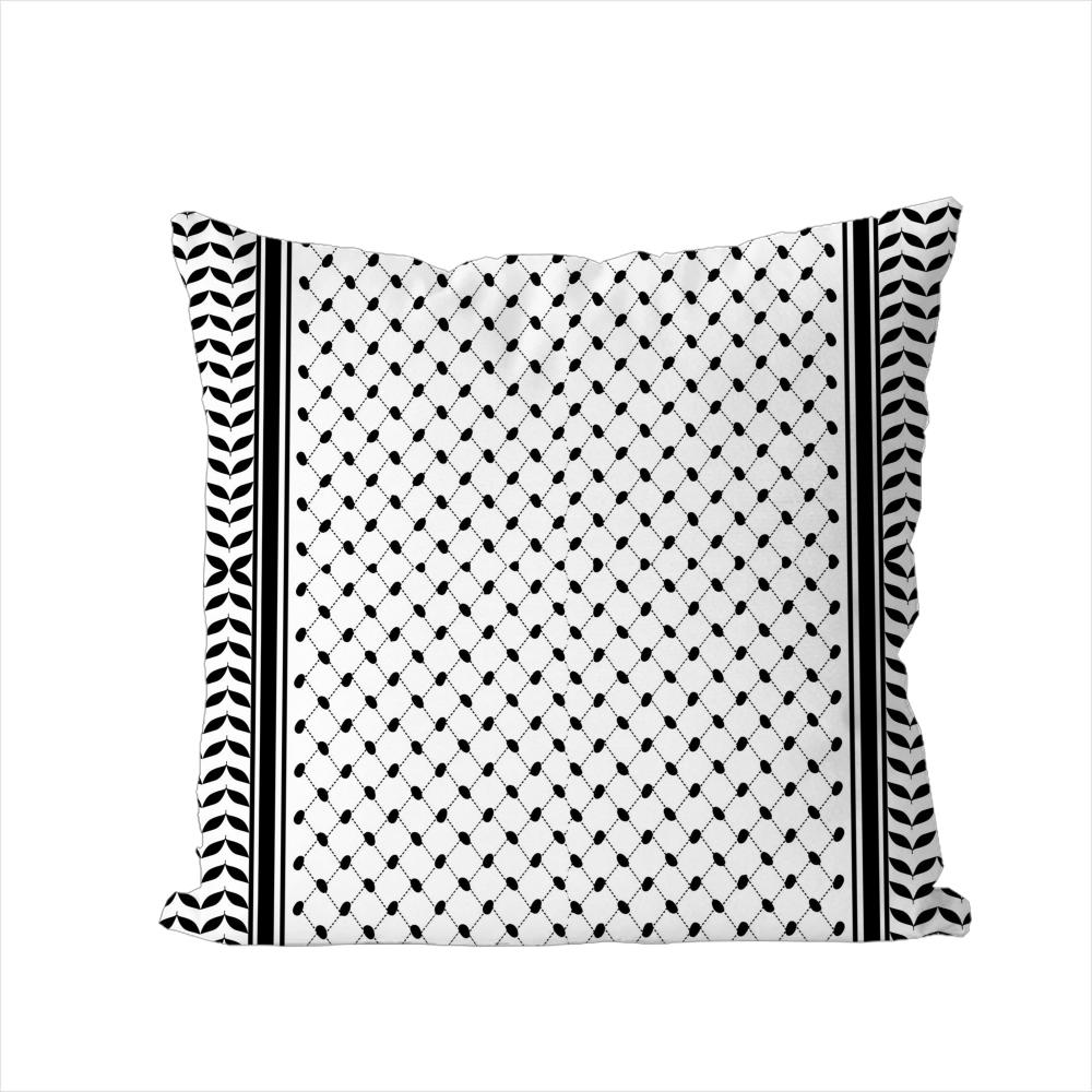 Arabic Keffiyeh Pillow Case For Car Sofa Decorative Home Doublesided Print Plush Square Throw Pillow Cushion Cover