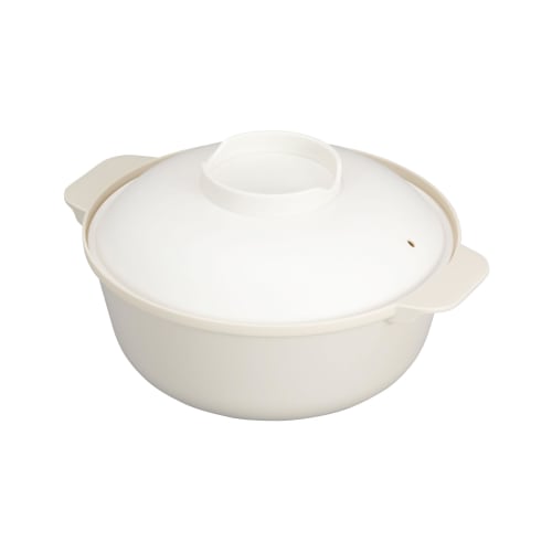 CB Japan Microwave Cooking Pot Ramen Bowl Noodle Maker [Make Ramen in the Microwave] Ivory Easy Cooking Pot in the Microwave Atomico